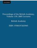 Marshall, CBE, FBA |  Proceedings of the British Academy, Volume 139, 2005 Lectures | Buch |  Sack Fachmedien