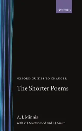 Minnis / Scattergood |  Oxford Guides to Chaucer | Buch |  Sack Fachmedien