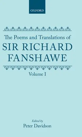 Fanshawe / Davidson |  The Poems and Translations of Sir Richard Fanshawe | Buch |  Sack Fachmedien