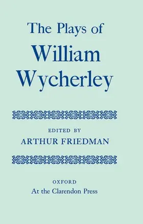 Wycherley |  The Plays | Buch |  Sack Fachmedien