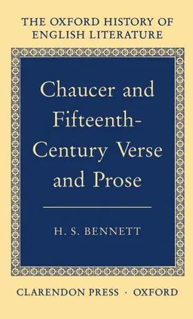 Bennett |  Chaucer and Fifteenth-Century Verse and Prose | Buch |  Sack Fachmedien