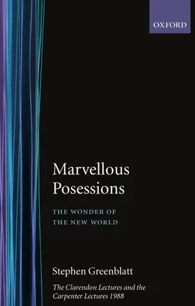 Greenblatt |  Marvelous Possessions | Buch |  Sack Fachmedien