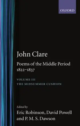 Clare / Robinson / Powell |  John Clare: Poems of the Middle Period, 1822-1837 | Buch |  Sack Fachmedien