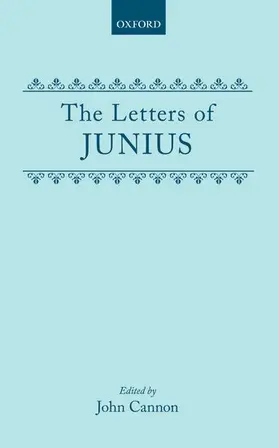 Cannon |  The Letters of Junius | Buch |  Sack Fachmedien