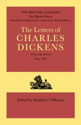Dickens / Tillotson |  DICKENS LETTERS PILGRIM DLPE V4 C | Buch |  Sack Fachmedien