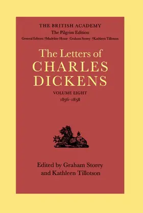 Dickens / Storey / Tillotson |  DICKENS LETTERS PILGRIM DLPE V8 C | Buch |  Sack Fachmedien