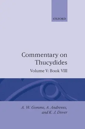 Gomme / Andrewes / Dover |  An Historical Commentary on Thucydides | Buch |  Sack Fachmedien