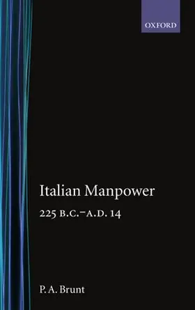 Brunt |  Italian Manpower 225 B.C.-A.D. 14 | Buch |  Sack Fachmedien
