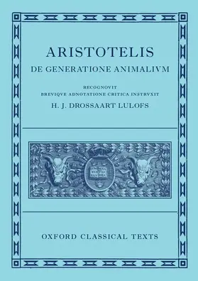 Aristotle | On the Generation of Animals (De Generatione Animalium) | Buch | 978-0-19-814563-9 | www.sack.de