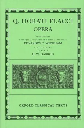 Garrod / Wickham |  Horace Opera | Buch |  Sack Fachmedien