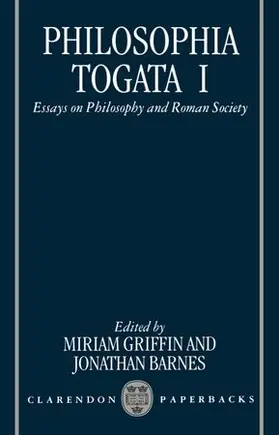 Barnes / Griffin |  Philosophia Togata I | Buch |  Sack Fachmedien