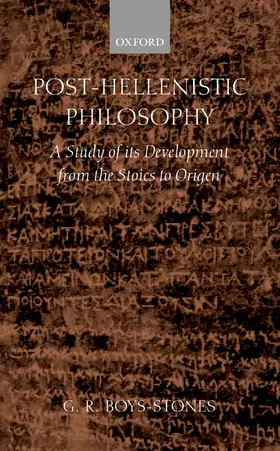 Boys-Stones | Post-Hellenistic Philosophy | Buch | 978-0-19-815264-4 | www.sack.de