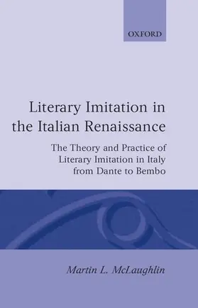 McLaughlin |  Literary Imitation in the Italian Renaissance | Buch |  Sack Fachmedien