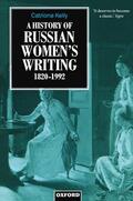 Kelly |  A History of Russian Women's Writing 1820-1992 | Buch |  Sack Fachmedien