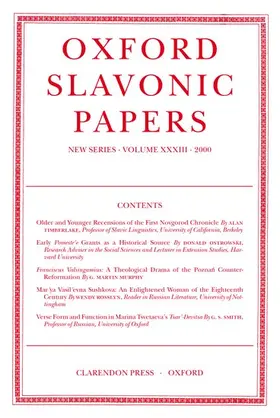 Smith / Naughton / Macrobert |  Volume XXXIII (2000) | Buch |  Sack Fachmedien