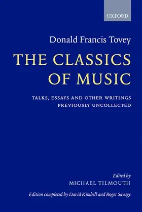 Tovey / Tilmouth / Kimbell |  The Classics of Music | Buch |  Sack Fachmedien
