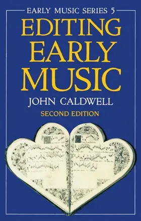 Caldwell | Editing Early Music | Buch | 978-0-19-816544-6 | sack.de