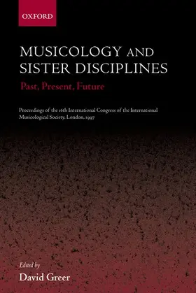 Greer |  Musicology and Sister Disciplines | Buch |  Sack Fachmedien