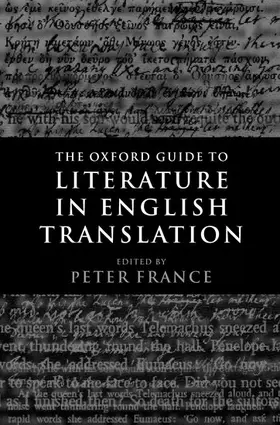 France |  The Oxford Guide to Literature in English Translation | Buch |  Sack Fachmedien