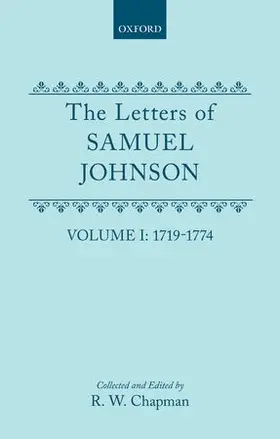Chapman |  The letters of Samuel Johnson, with Mrs. Thrale's genuine letters to him | Buch |  Sack Fachmedien