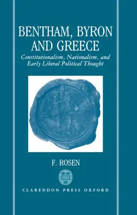 Rosen |  Bentham, Byron, and Greece | Buch |  Sack Fachmedien