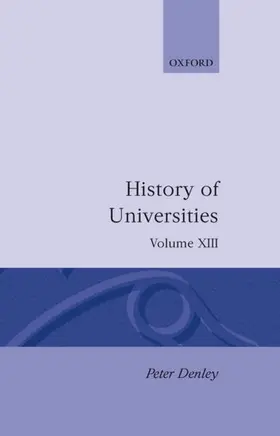 Denley |  History of Universities | Buch |  Sack Fachmedien