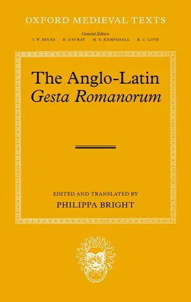 Bright |  Anglo-Latin Gesta Romanorum | Buch |  Sack Fachmedien
