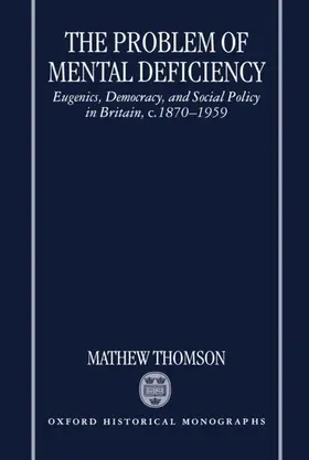 Thomson |  The Problem of Mental Deficiency | Buch |  Sack Fachmedien