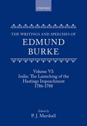 Burke / Marshall / Langford |  The Writings and Speeches of Edmund Burke | Buch |  Sack Fachmedien