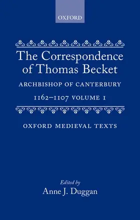 Becket |  The Correspondence of Thomas Becket, Archbishop of Canterbury 1162-1170 | Buch |  Sack Fachmedien