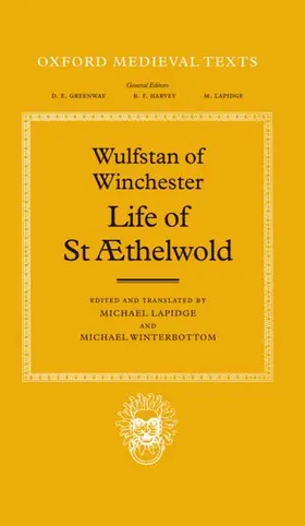 Lapidge / Winterbottom |  Life of St AEthelwold | Buch |  Sack Fachmedien