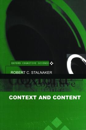 Stalnaker | Context and Content | Buch | 978-0-19-823707-5 | sack.de