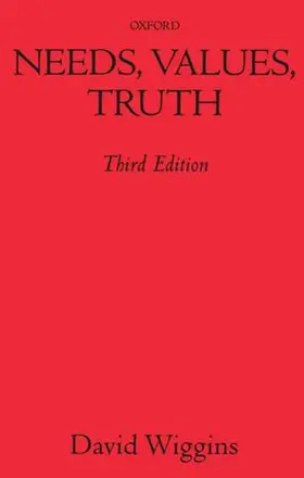 Wiggins |  Needs, Values, Truth | Buch |  Sack Fachmedien