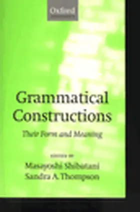 Shibatani / Thompson |  Grammatical Constructions | Buch |  Sack Fachmedien
