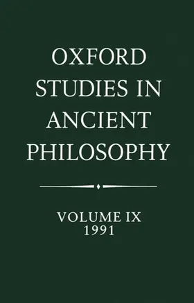 Annas |  Oxford Studies in Ancient Philosophy | Buch |  Sack Fachmedien