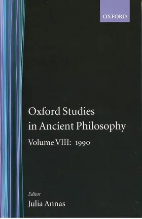 Annas |  Oxford Studies in Ancient Philosophy | Buch |  Sack Fachmedien