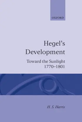 Harris |  Hegel's Development | Buch |  Sack Fachmedien