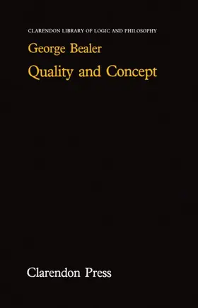 Bealer |  Quality and Concept | Buch |  Sack Fachmedien