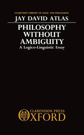 Atlas |  Philosophy Without Ambiguity | Buch |  Sack Fachmedien