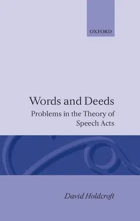 Holdcroft |  Words and Deeds | Buch |  Sack Fachmedien