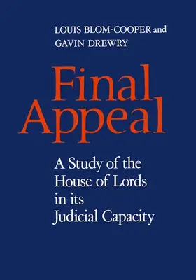 Blom-Cooper / Drewry |  Final Appeal | Buch |  Sack Fachmedien