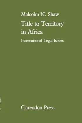 Shaw |  TITLE TO TERRITORY AFRICA C | Buch |  Sack Fachmedien