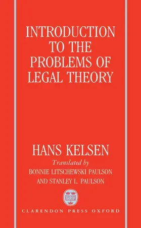 Kelsen |  Introduction to the Problems of Legal Theory | Buch |  Sack Fachmedien
