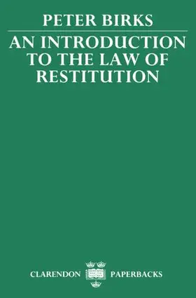 Birks |  An Introduction to the Law of Restitution | Buch |  Sack Fachmedien