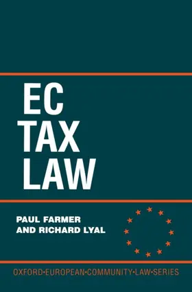 Farmer / Lyal |  EC Tax Law | Buch |  Sack Fachmedien
