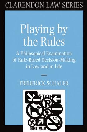 Schaucer / Schauer | Playing by the Rules | Buch | 978-0-19-825831-5 | sack.de