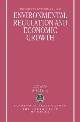 Boyle |  Environmental Regulation and Economic Growth | Buch |  Sack Fachmedien