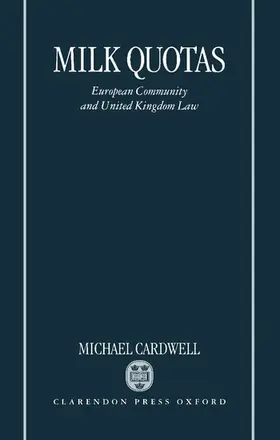 Cardwell |  Milk Quotas | Buch |  Sack Fachmedien