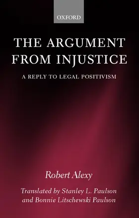 Alexy |  The Argument from Injustice | Buch |  Sack Fachmedien