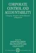 McCahery / Picciotto / Scott |  Corporate Control and Accountability | Buch |  Sack Fachmedien